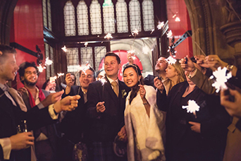 Sparklers for weddings are always are great idea and make great photos! Photo credit: Kirsty Stroma Photography. Venue- Mansfield Traquair in Edinburgh 